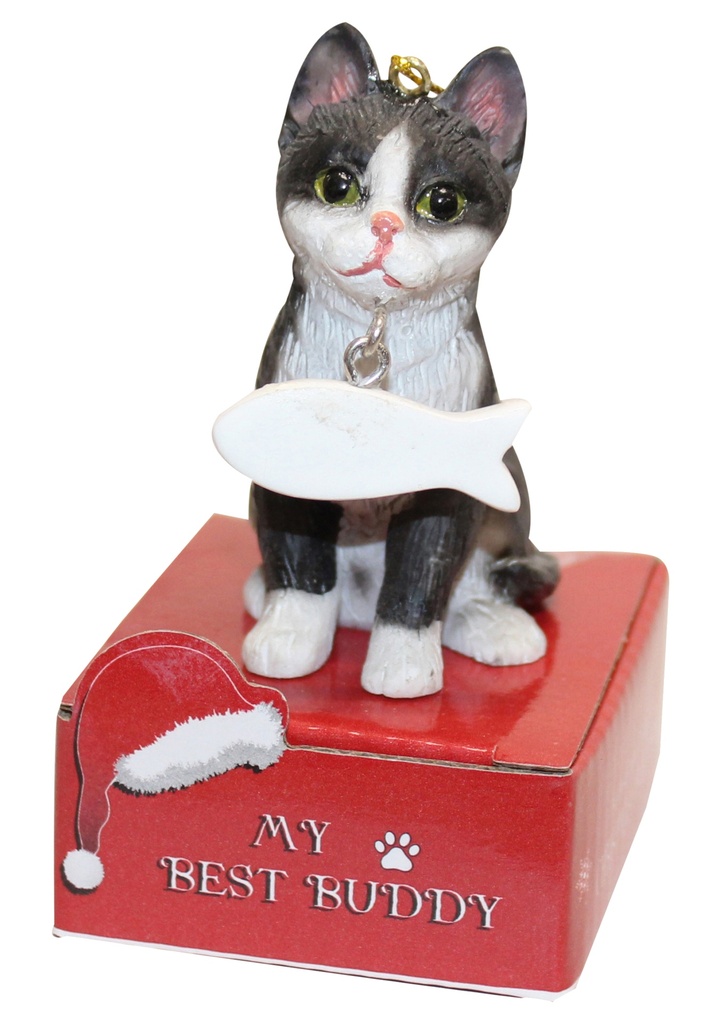 Black and White Ornament statue with bone