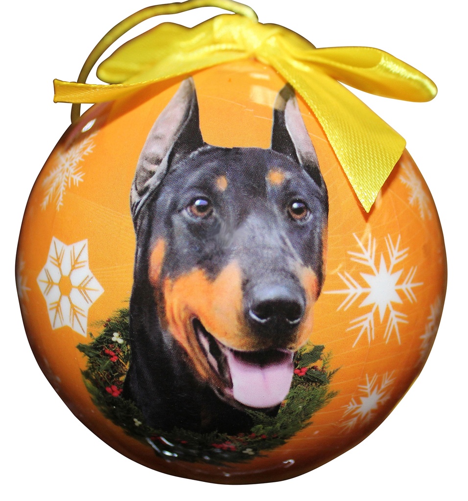 Doberman  Ornaments, Christmas Ball