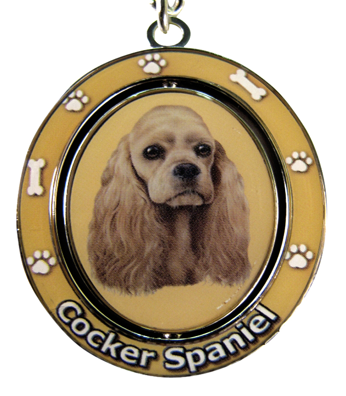 Cocker Spaniel, buff keychain