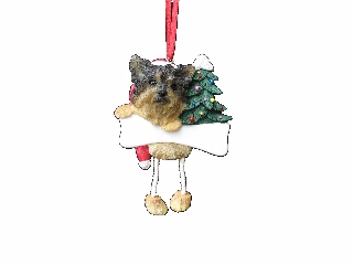 Yorkie Dangling Dog Ornament