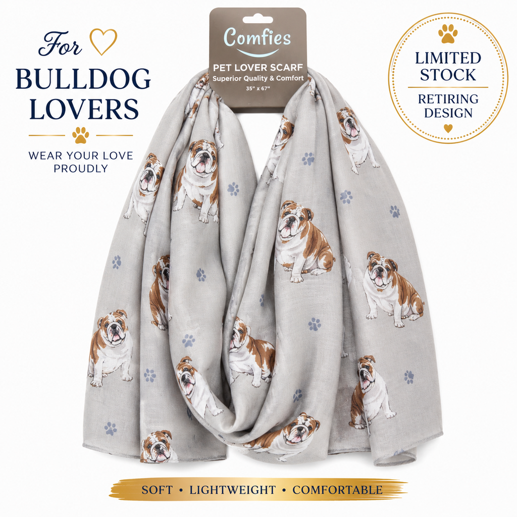 Bulldog, Pet Lover Scarf