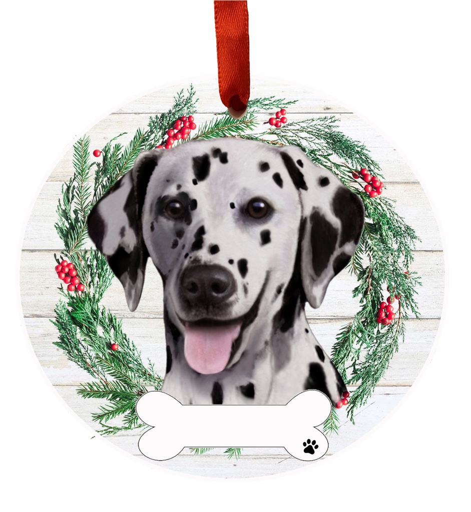 Dalmatian ornament, ceramic wreath