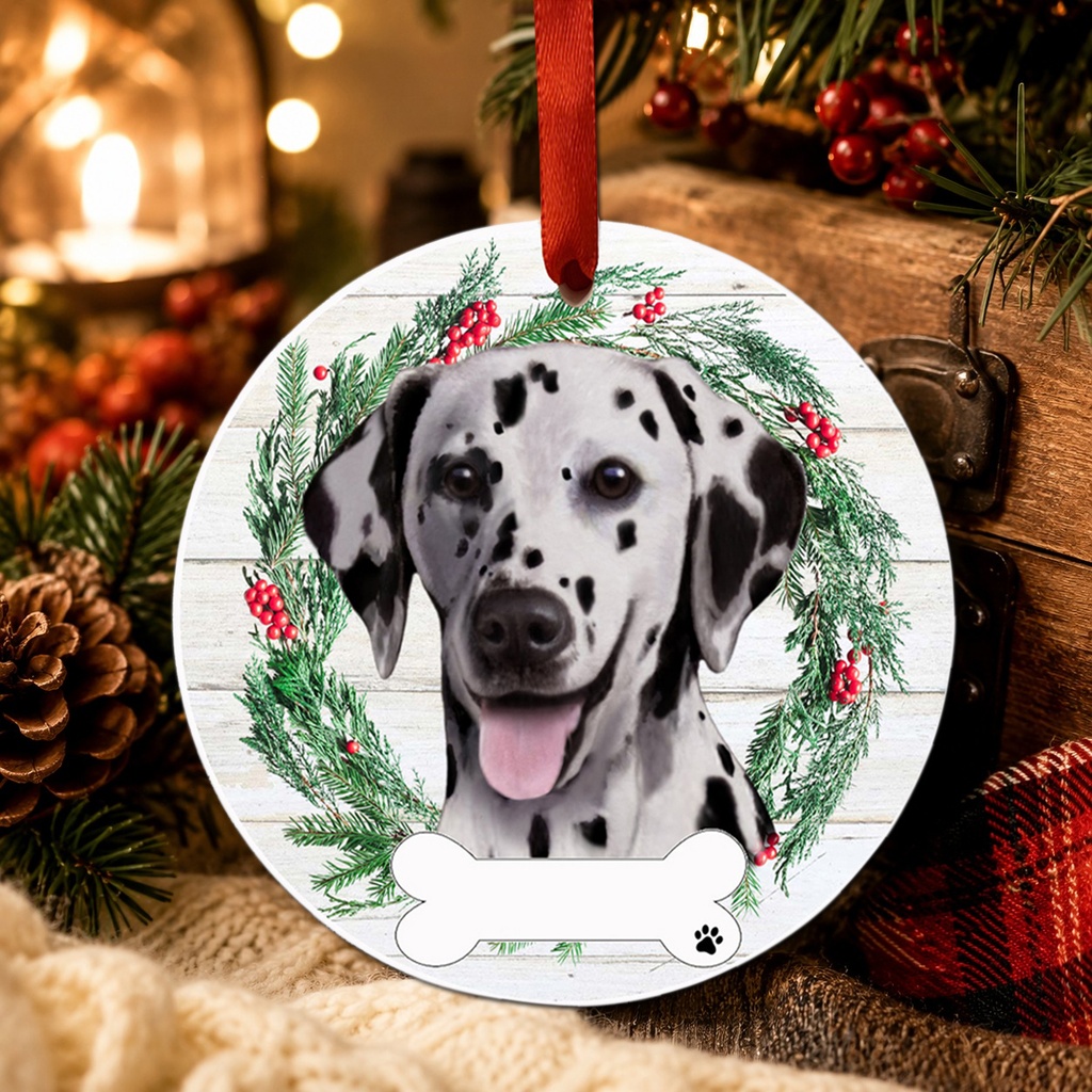 Dalmatian ornament, ceramic wreath