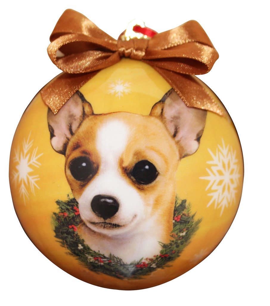 Chihuahua, tan  Ornaments, Christmas Ball