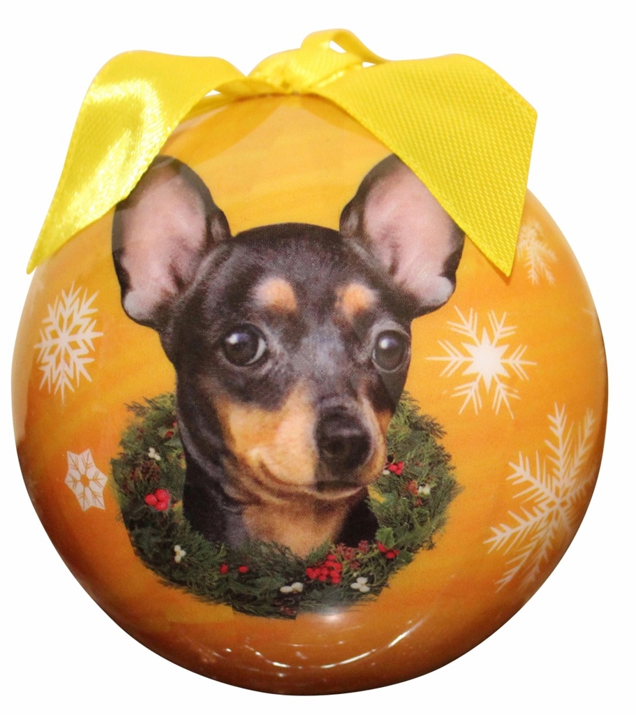 Chihuahua, black  Ornaments, Christmas Ball