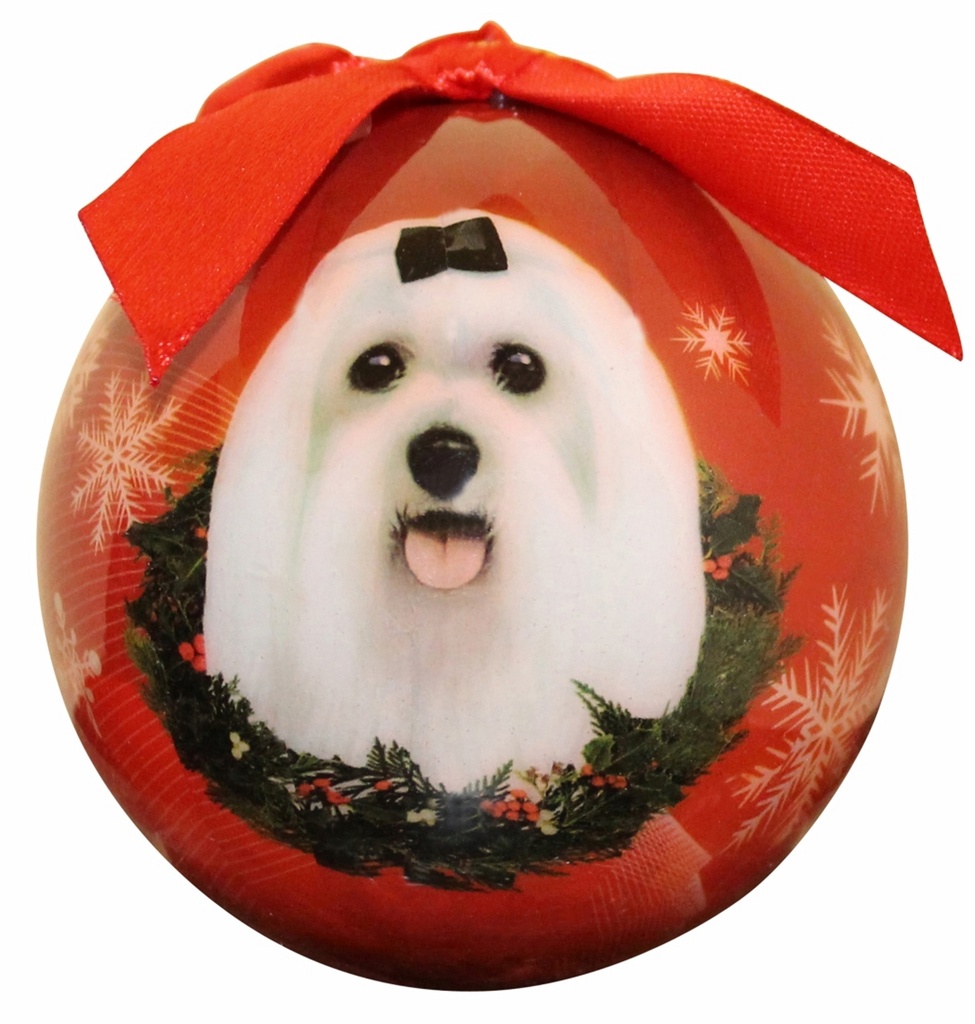 Maltese  Ornaments, Christmas Ball