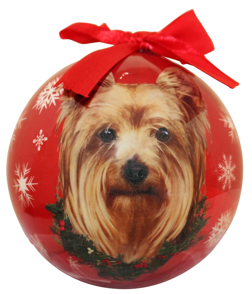 Yorkie  Ornaments, Christmas Ball