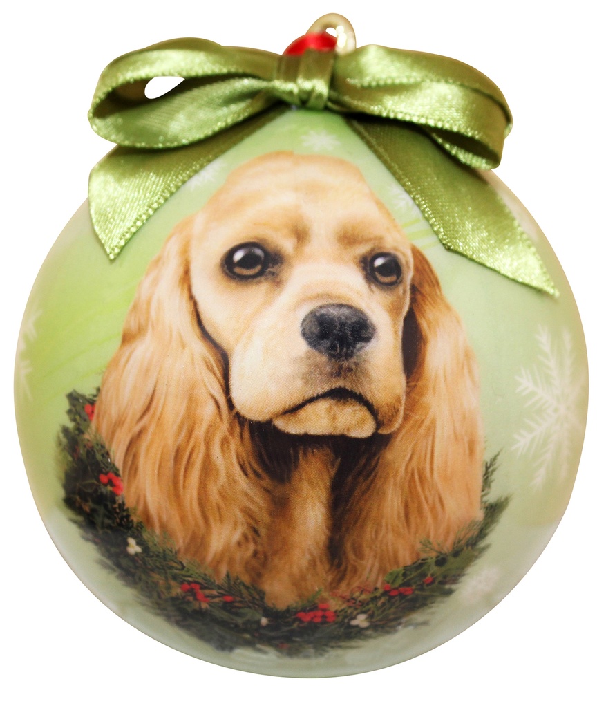 Cocker Spaniel, buff Ornaments, Christmas Ball