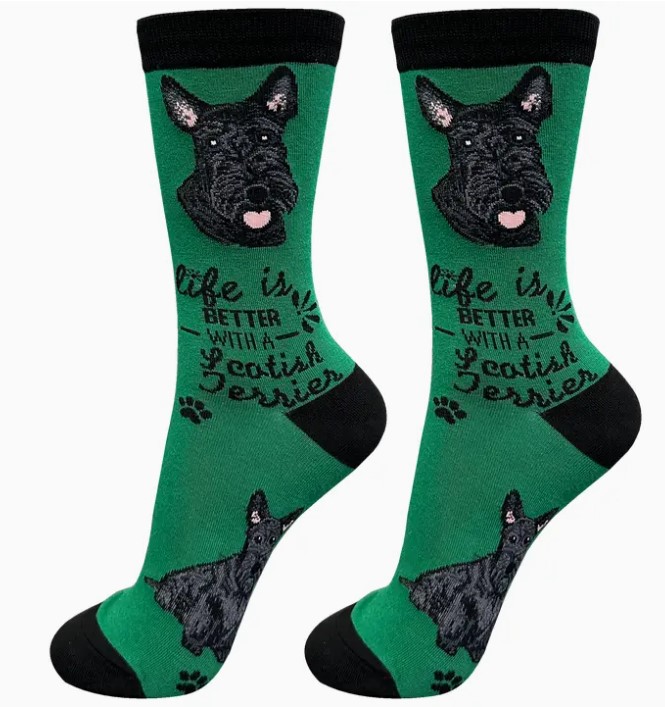 Scottie  socks, life is better