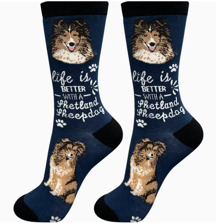 Sheltie socks, life is better