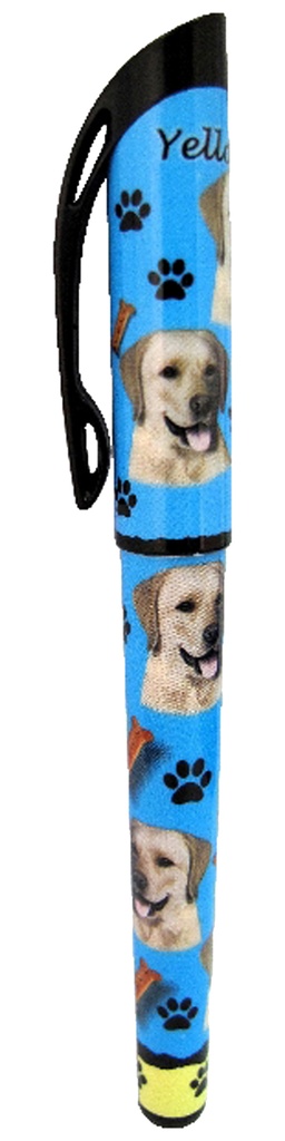 Labrador, yellow  pen