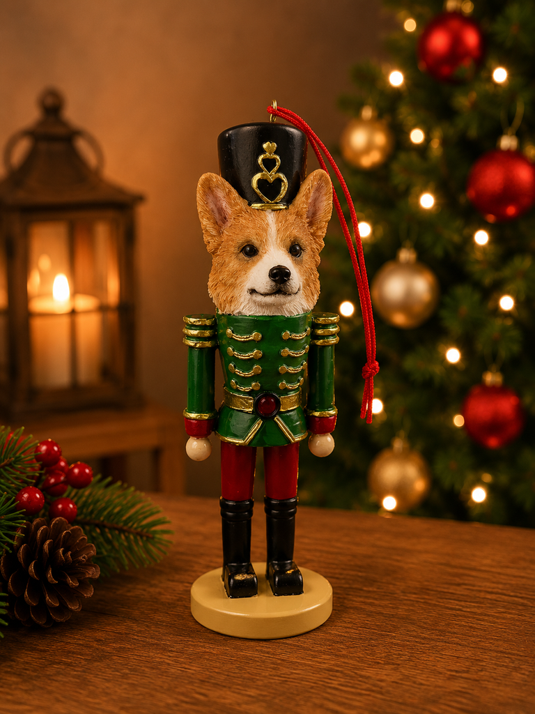 Welsh Corgi Soldier ornament