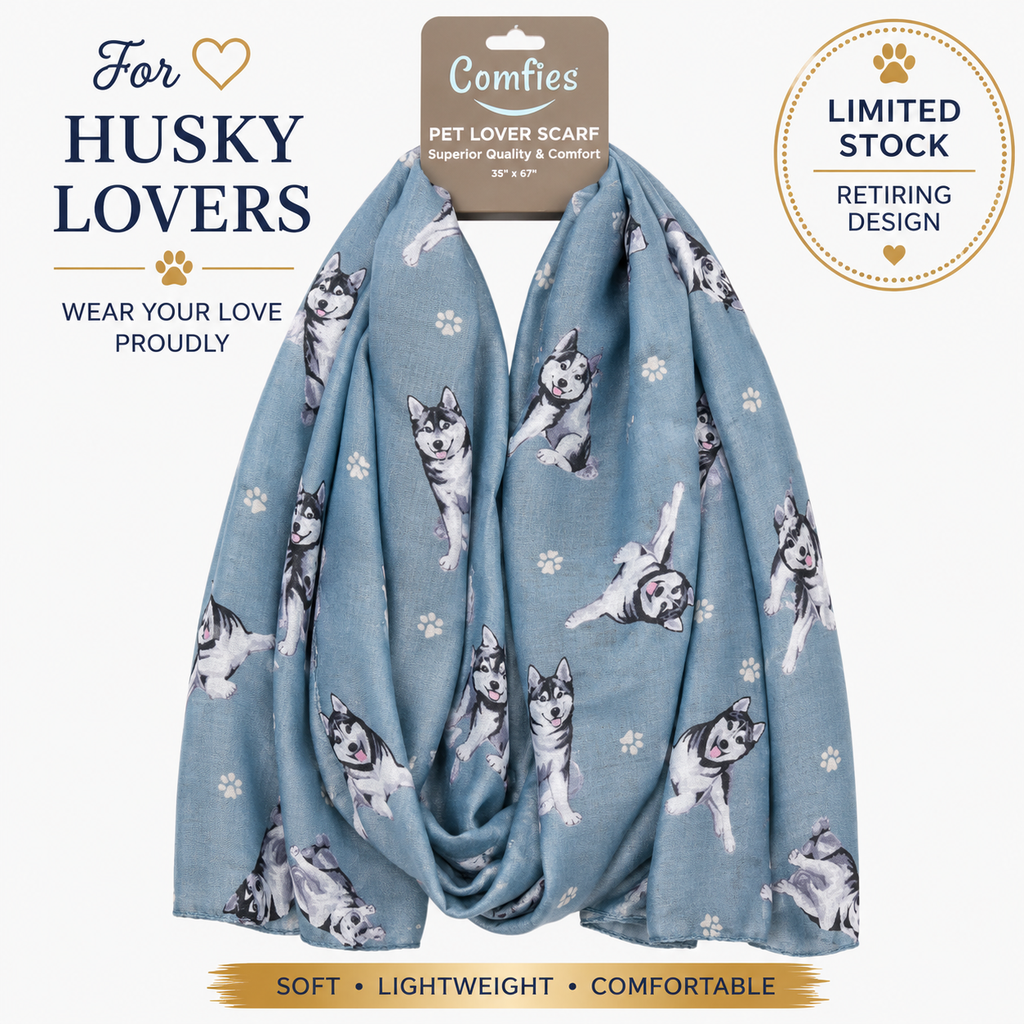 Siberian Husky, Pet Lover Scarf
