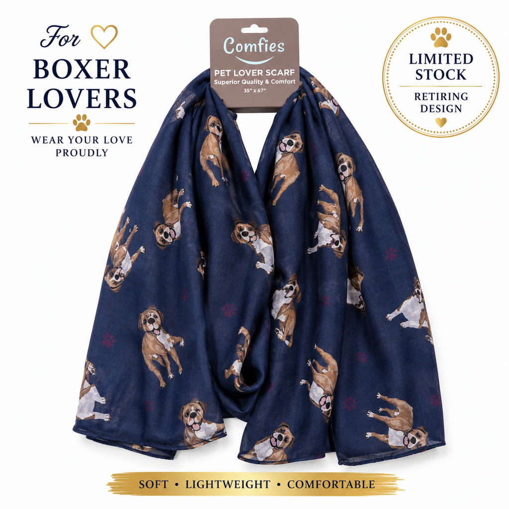 Boxer, Pet Lover Scarf