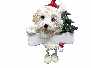 Cockapoo, Dangling Dog ornament