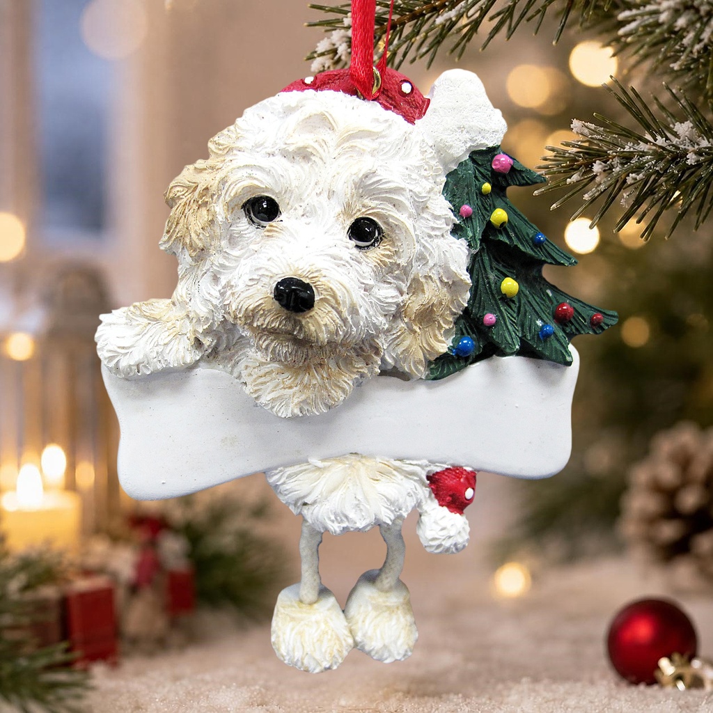 Cockapoo, Dangling Dog ornament
