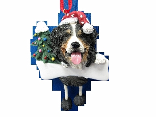 Bernese Mt. Dog, Dangling Dog Ornament