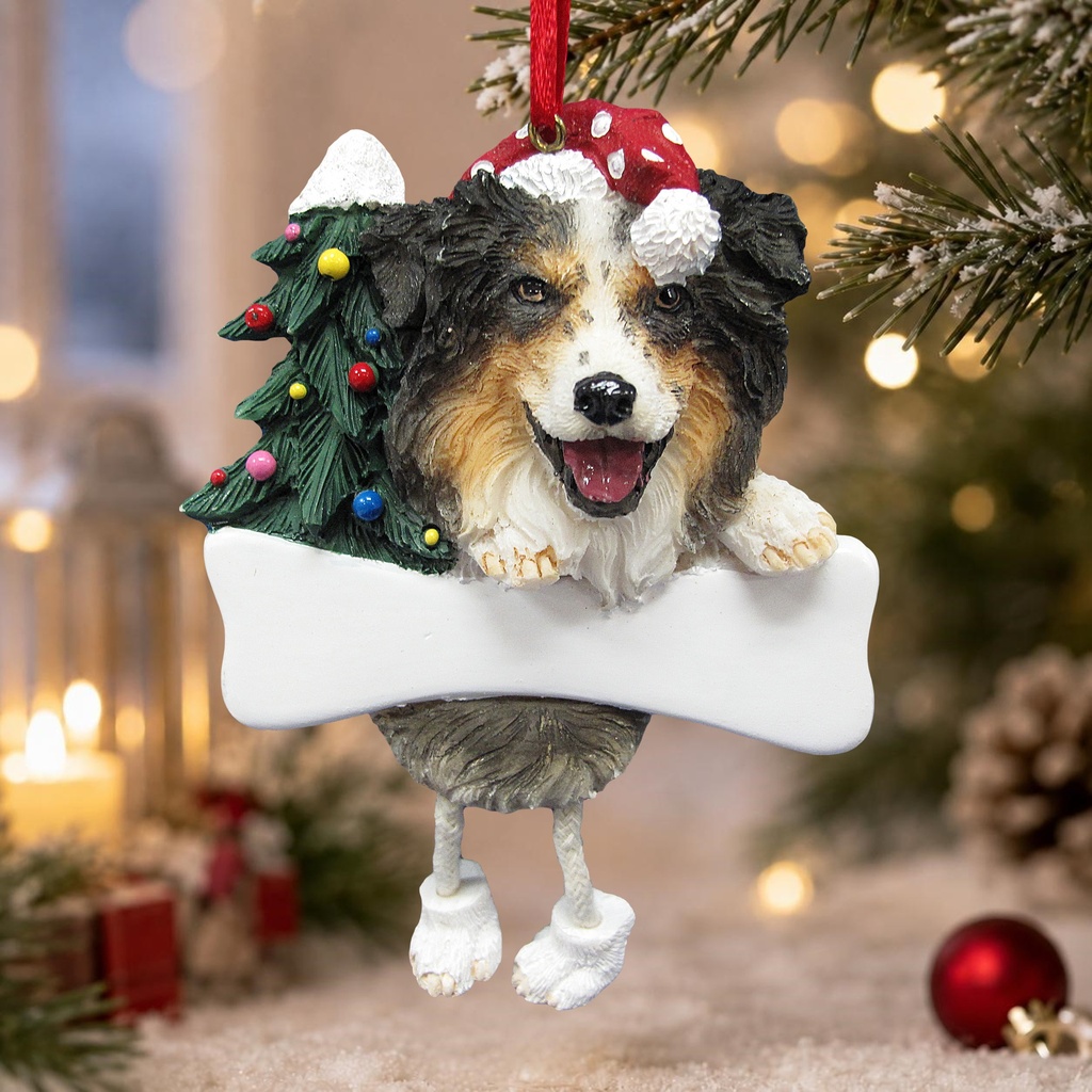 Australian Shepherd, Dangling Dog ornament