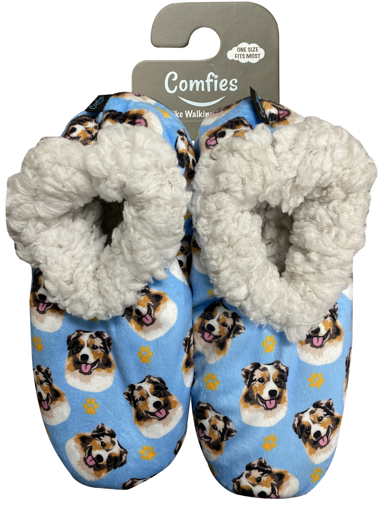 Australian Shepherd Slippers, comfies