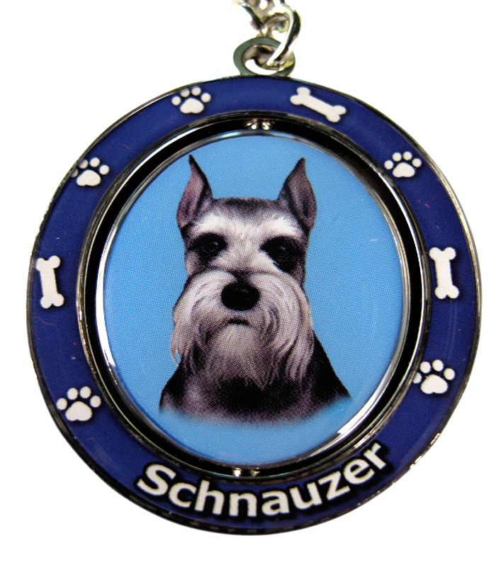 Schnauzer, cropped Keychain