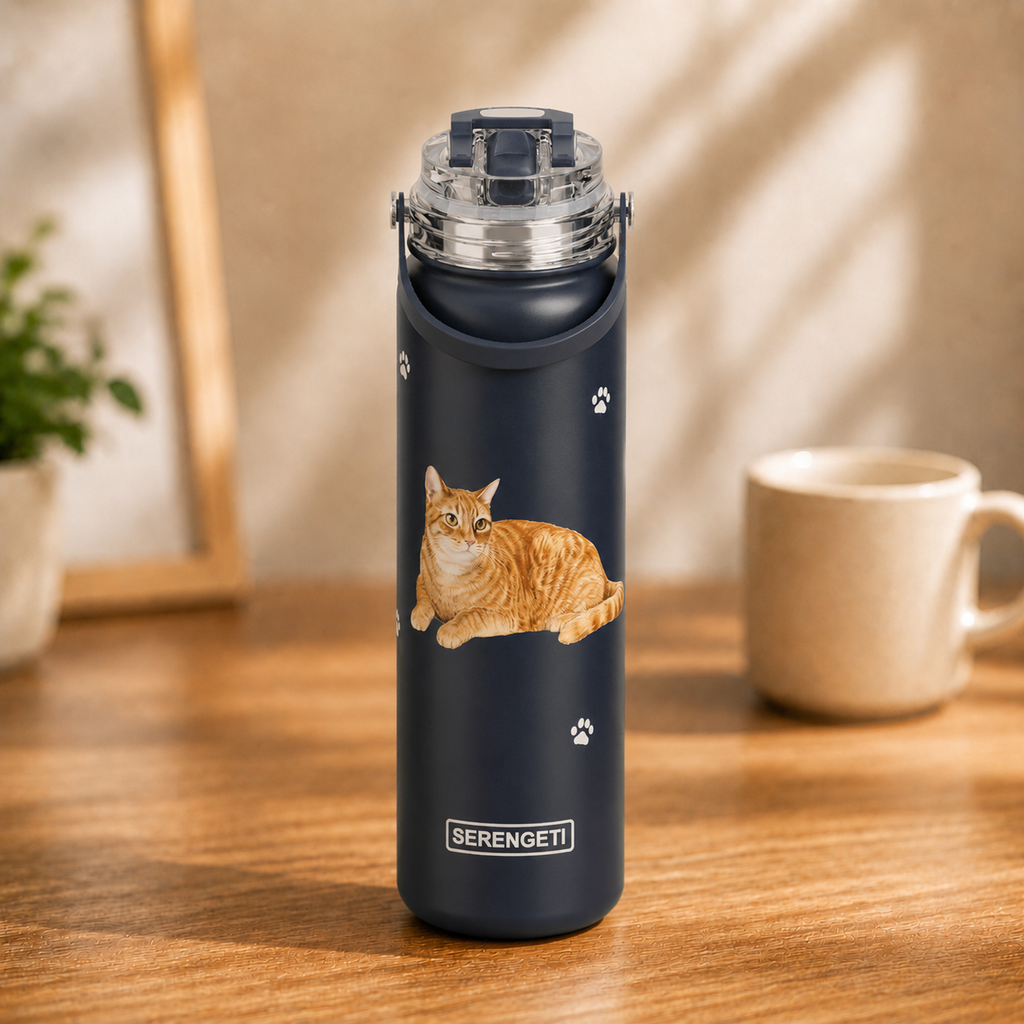 Tabby Orange water bottle