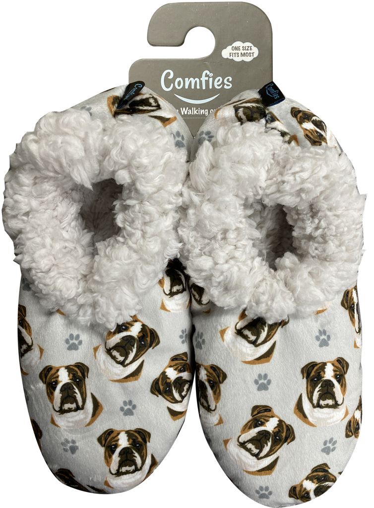 Bulldog slippers, comfies
