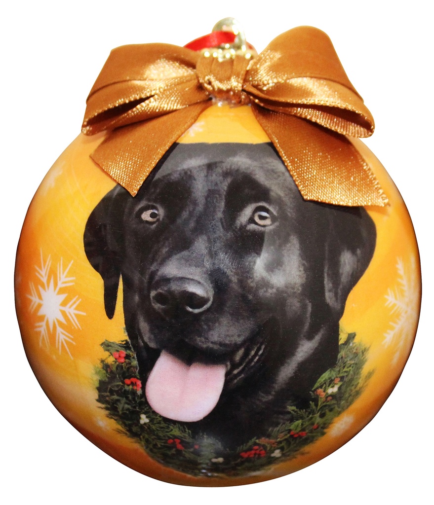 Labrador, black  Ornaments, Christmas Ball