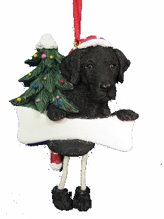 Labrador, black Dangling Dog Ornament