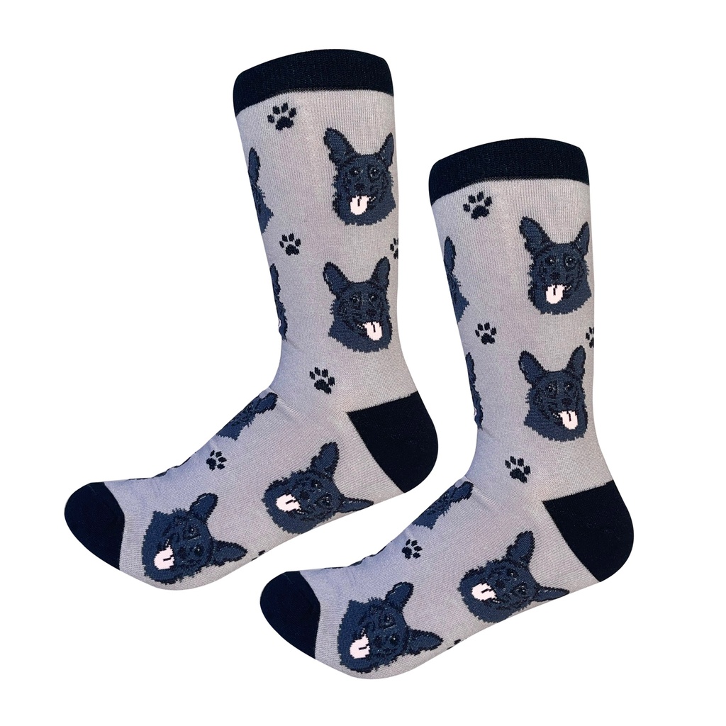 German Shepherd, black Socks