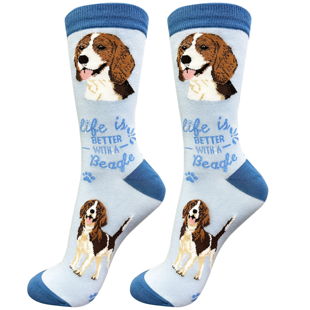 Beagle  socks, life is better