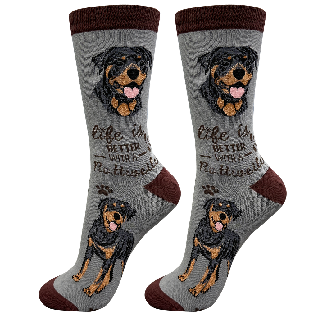 Rottweiler  socks, life is better