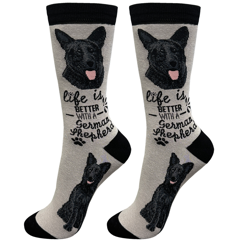 German Shepherd, Black socks, life is better