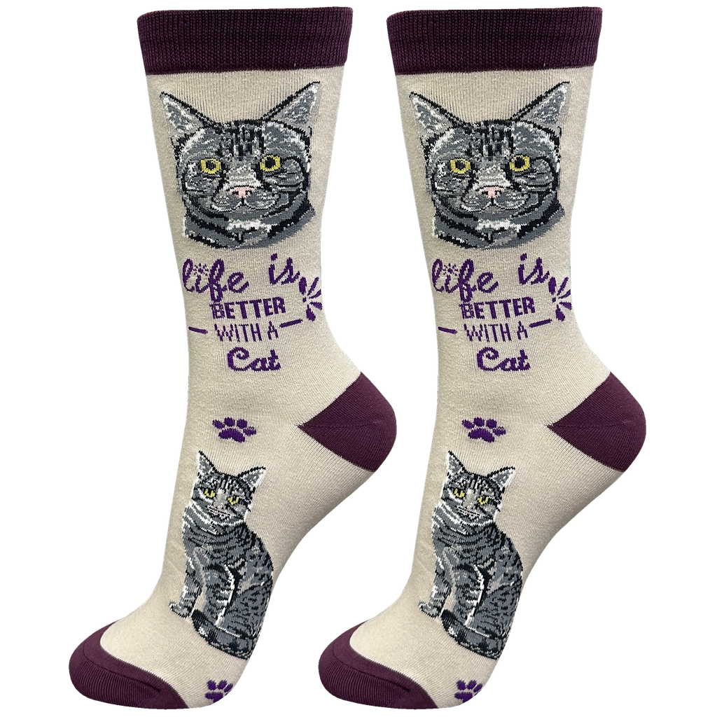 Tabby, Silver socks, life is better