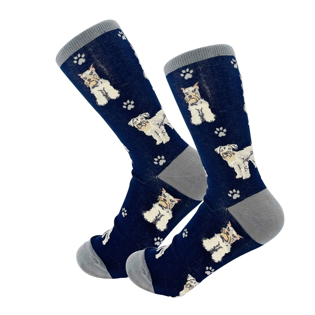 Schnauzer Socks, Full Body Dog