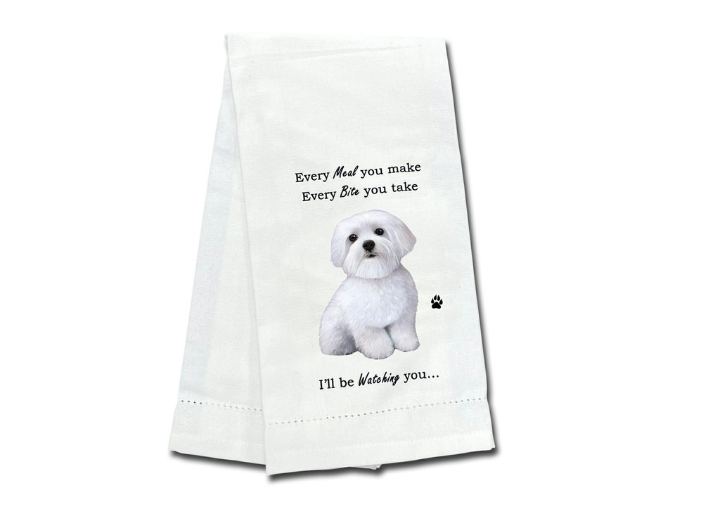 Maltese  towels, every bite you take
