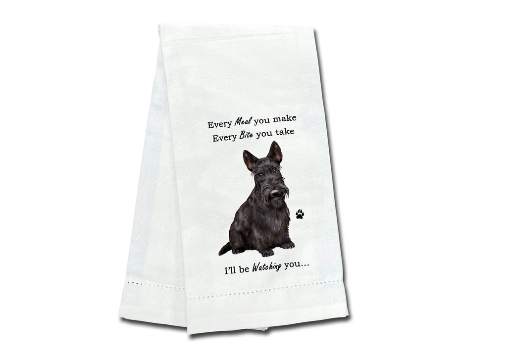 Scottie  towels, every bite you take