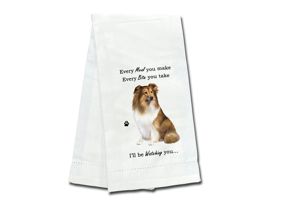 Sheltie  towels, every bite you take