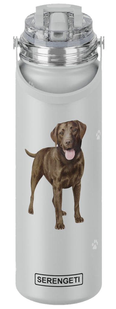 Lab, chocolate water bottle