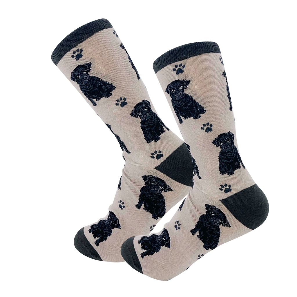 Pug black Socks, Full Body Dog