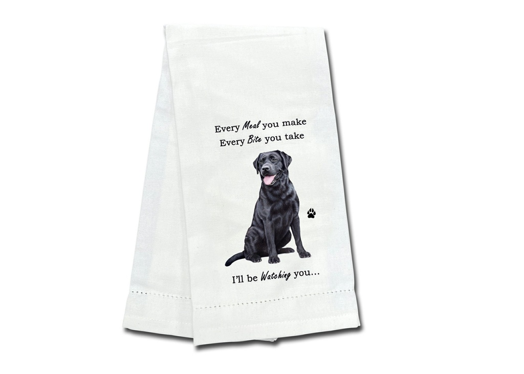 Labrador, black, Kitchen Towel