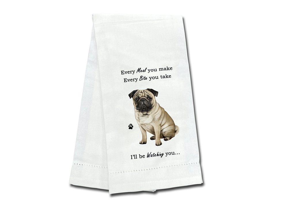 Pug, Kitchen Towel
