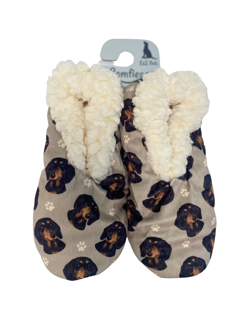 Dachshund, black Slippers