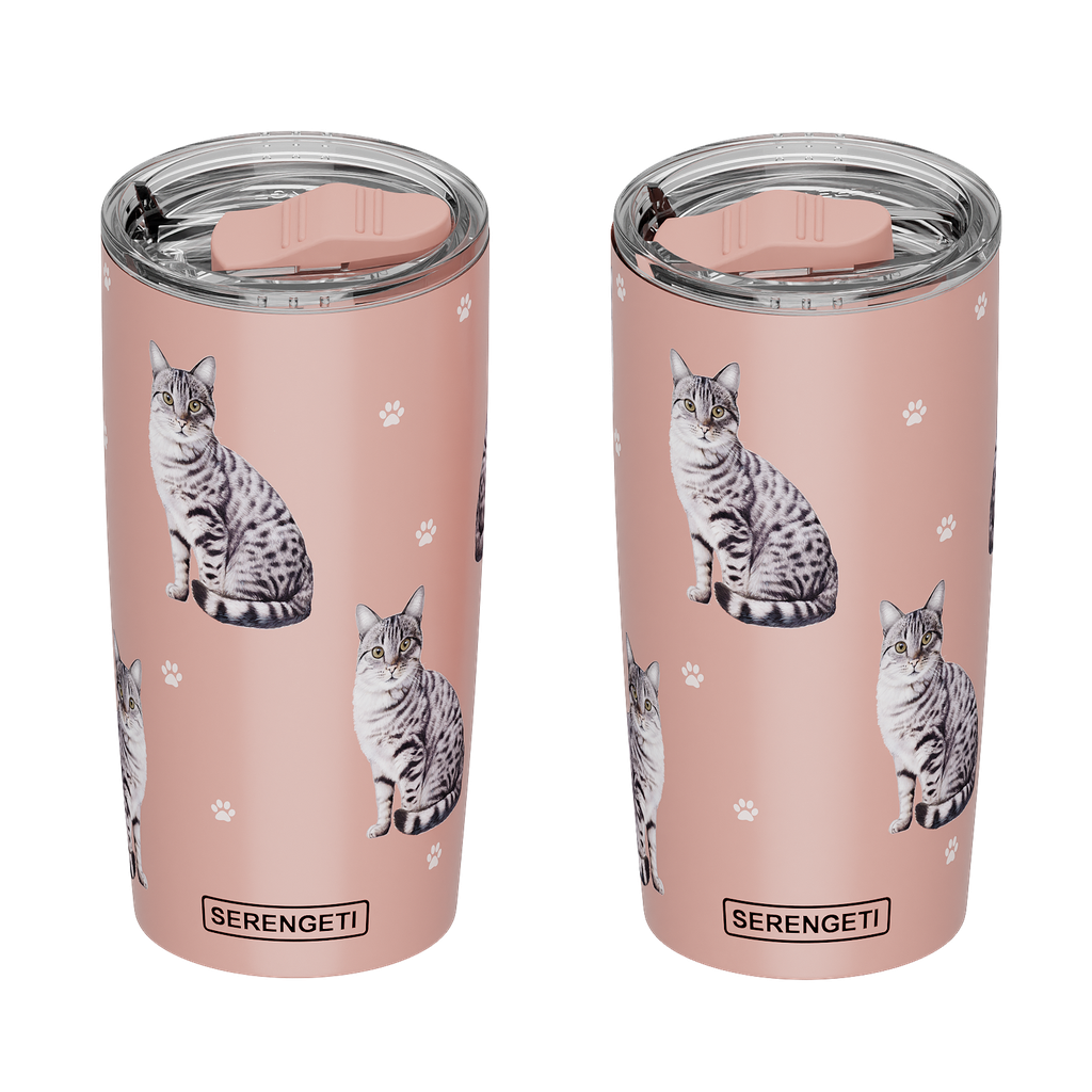 Tabby Silver Serengeti Tumblers