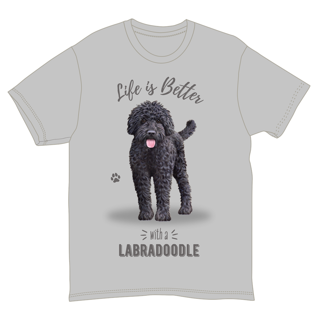 Labradoodle Black Tshirts