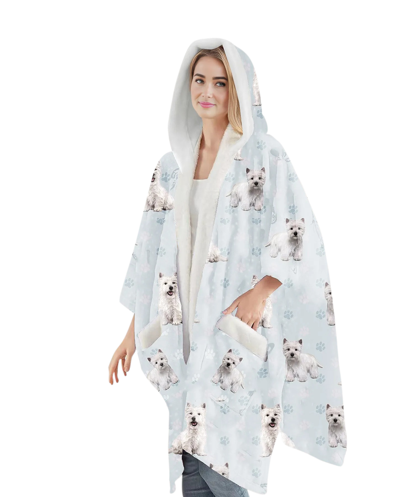 Westie Snuggs Wrap - Wearable Blanket Hoodie