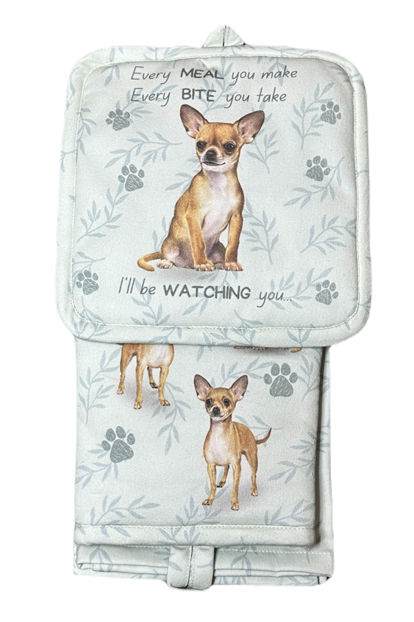Chihuahua Tan - 3 Piece Kitchen Set