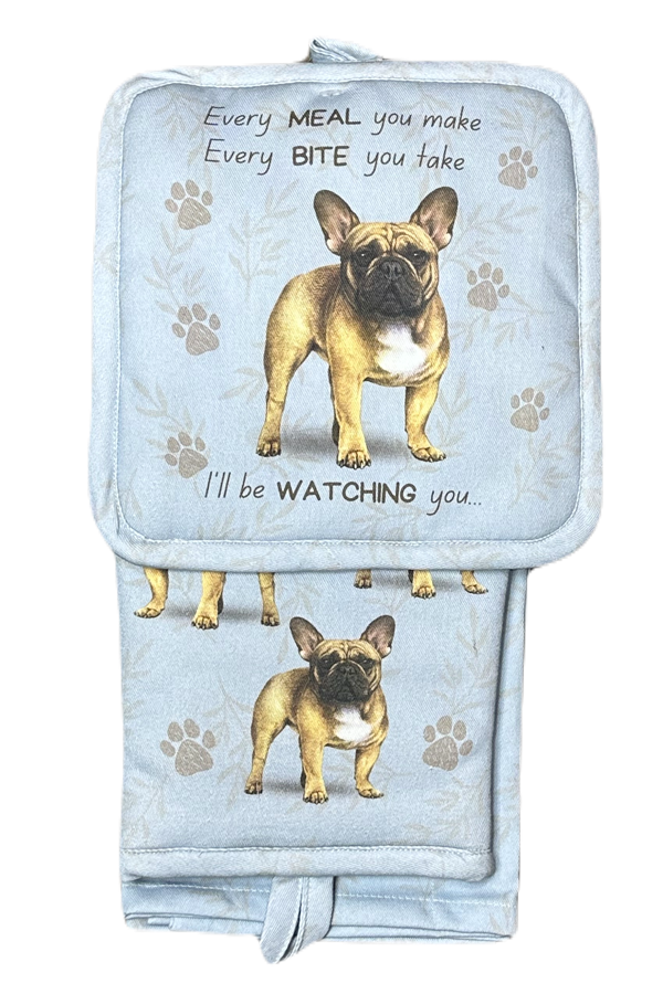 French Bulldog - 3 Piece Kitchen Set
