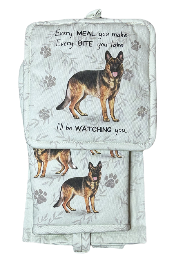 German Shepherd - 3 Piece Kitchen Set