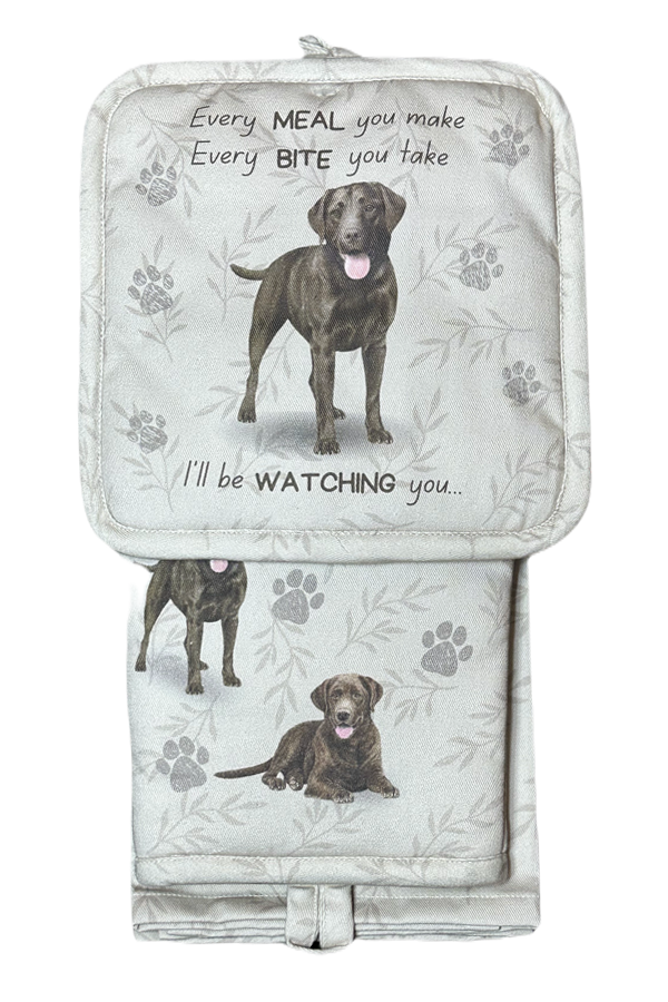 Labrador Chocolate - 3 Piece Kitchen Set