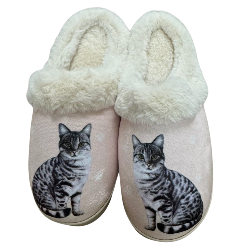 Tabby Silver - Snugg Slippers